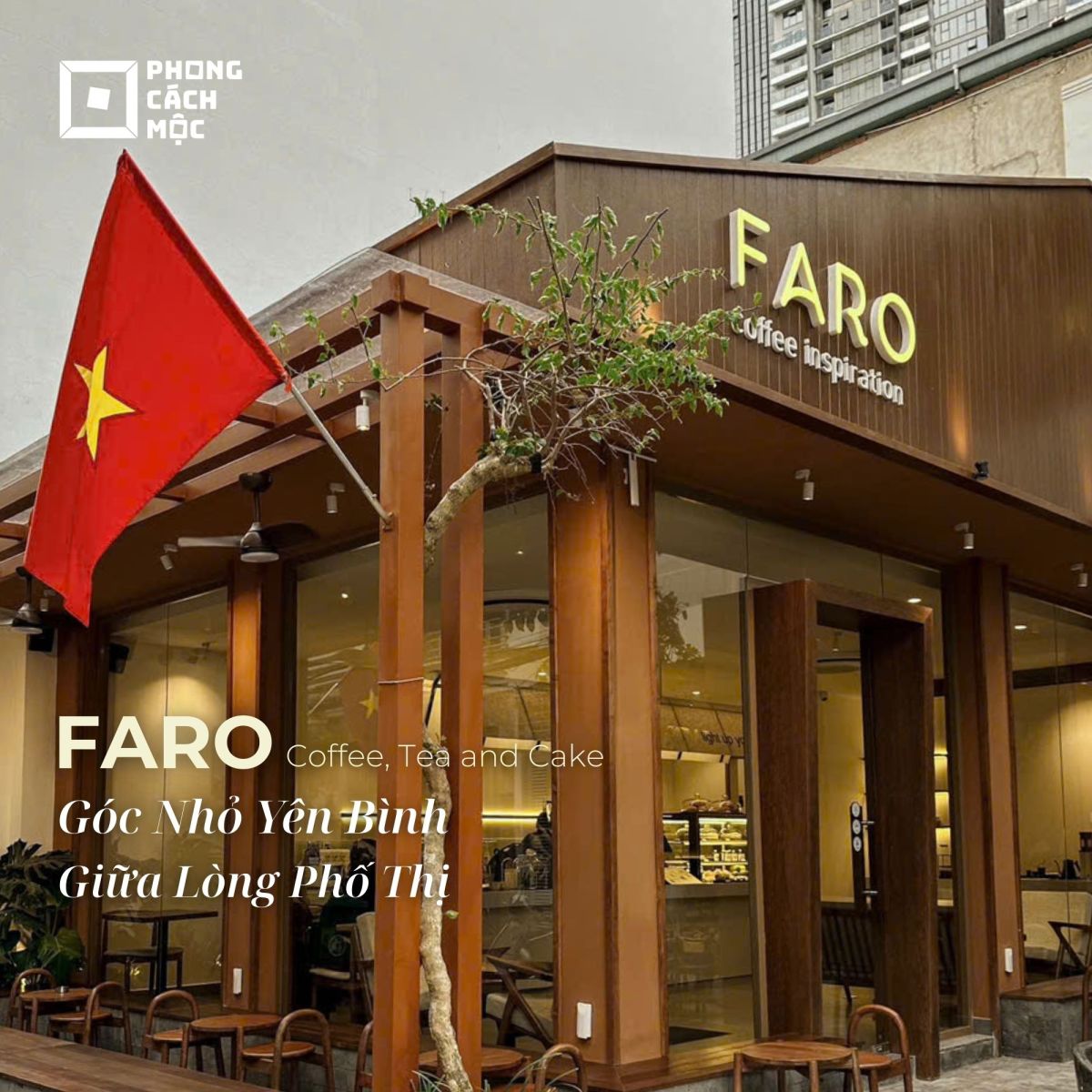 Thiết kế mặt tiền Faro Coffee