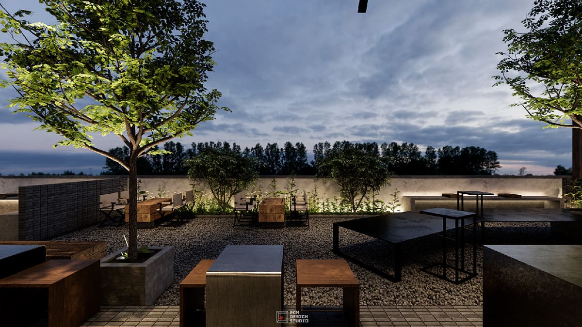 Mẫu Quán Cafe Đẹp Với Không Gian Mở