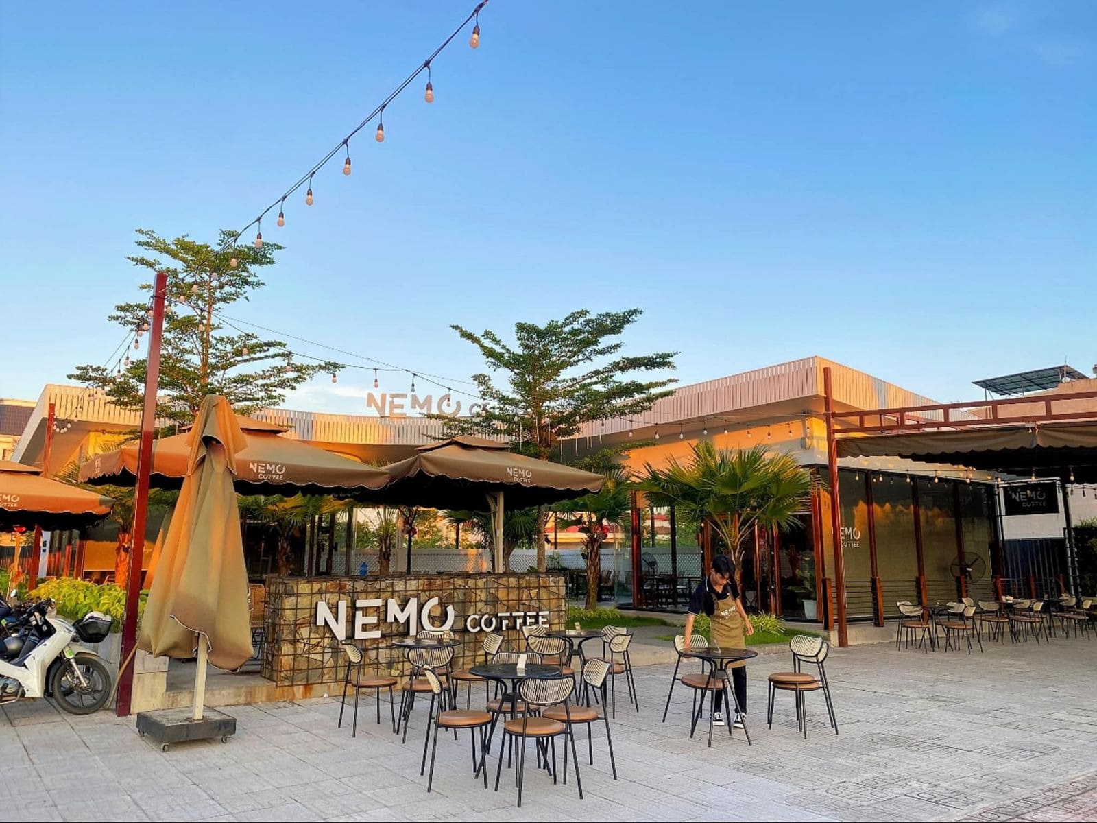 Mẫu Quán Cafe Đẹp Với Không Gian Mở