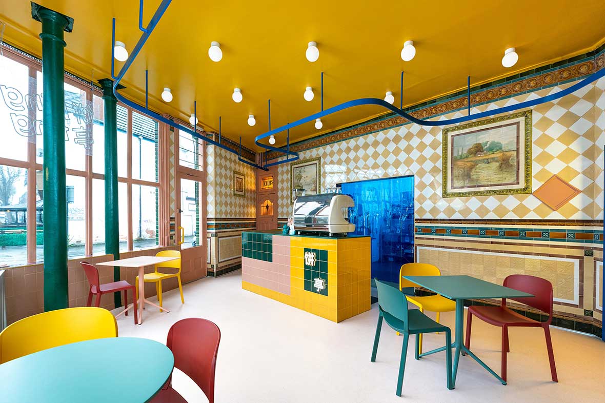 Thiết Kế Nhà Hàng Retro