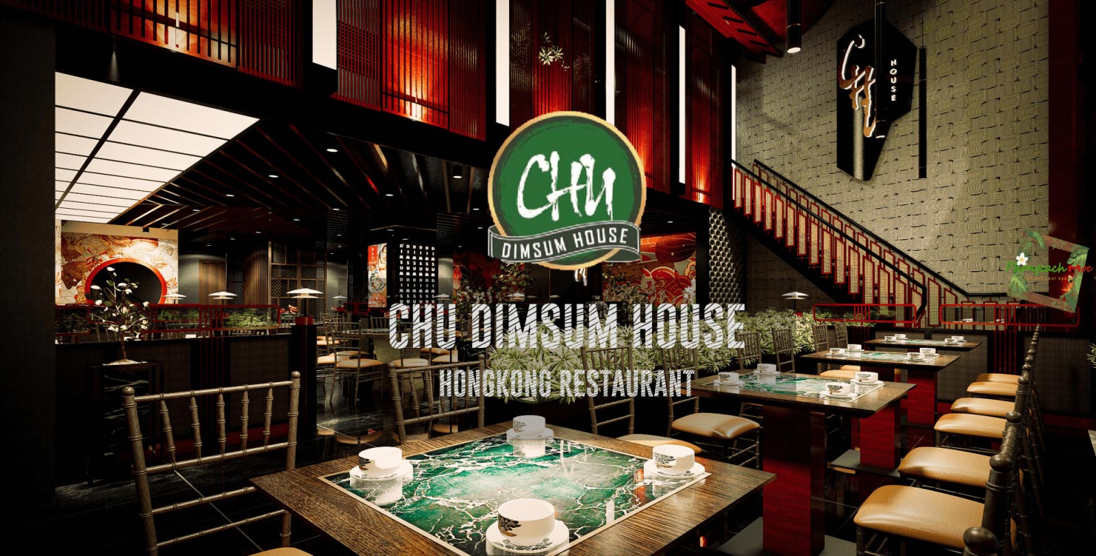 Thiết kế nhà hàng HongKong Chu Dimsum House 