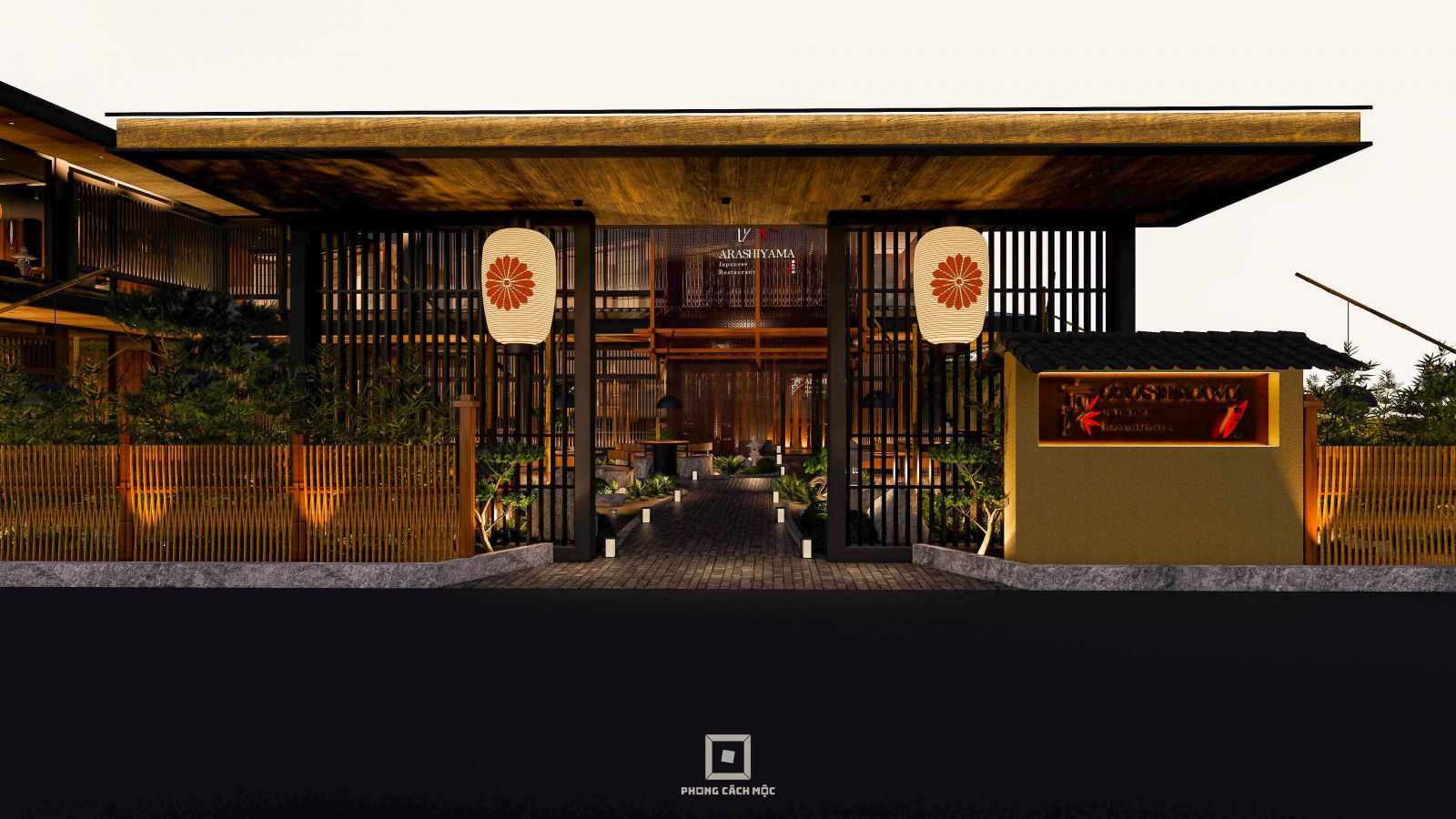 Mặt tiền nhà hàng Arashiyama