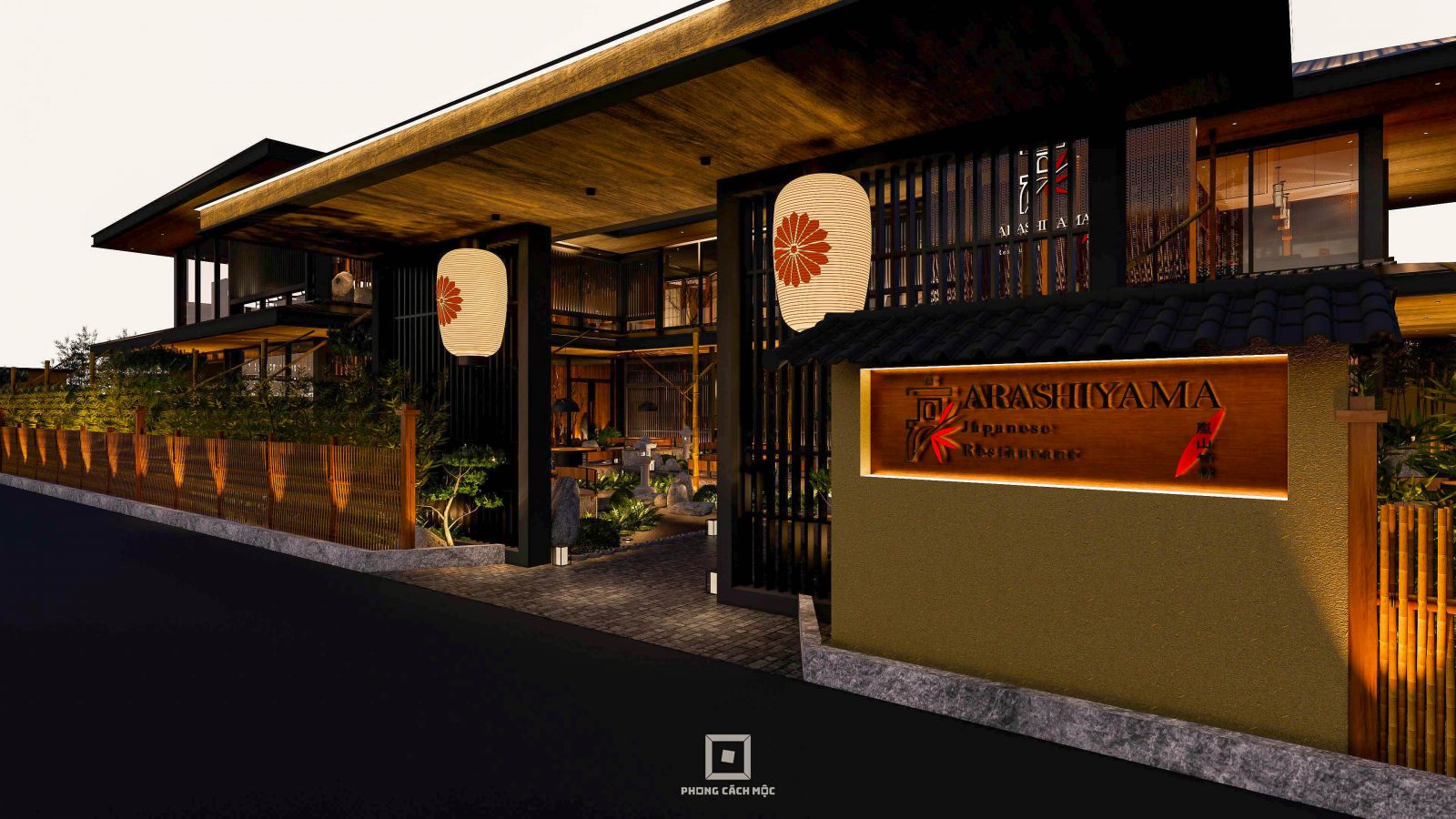 Nhà hàng Arashiyama - Phong Cách Mộc