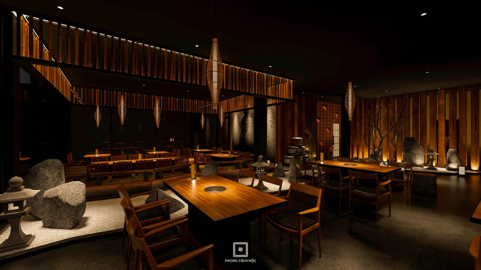 thiết kế nhà hàng Arashiyama An Giang