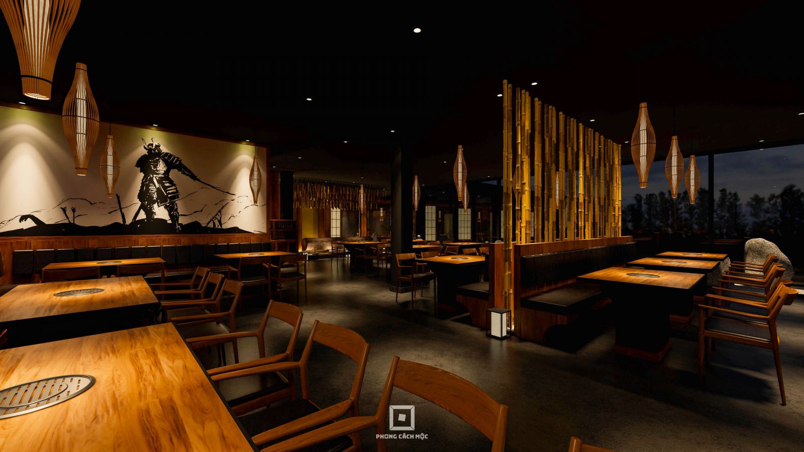 thiết kế nhà hàng Arashiyama An Giang