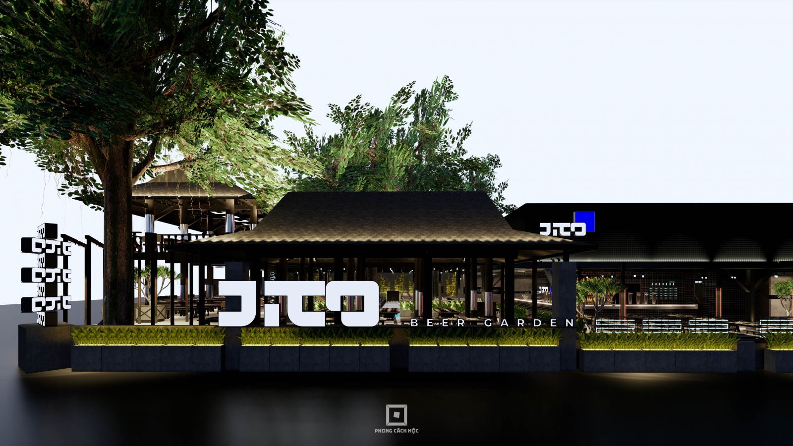 thiết kế nhà hàng Jito Beer Garden