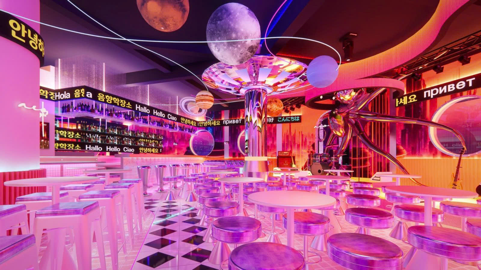 Phong cách Pop-Art trong thiết kế nhà hàng và quán cafe