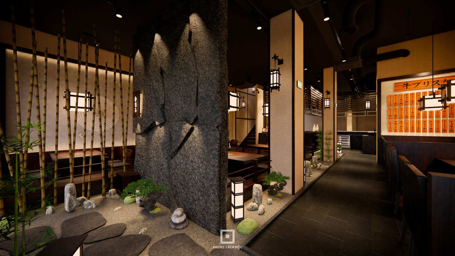 Mẫu thiết kế nhà hàng Nhật 