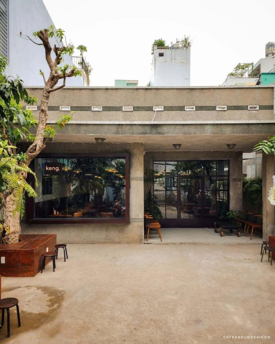 Brutalist Modernist Café – Mạnh mẽ và cá tính với chất liệu thô