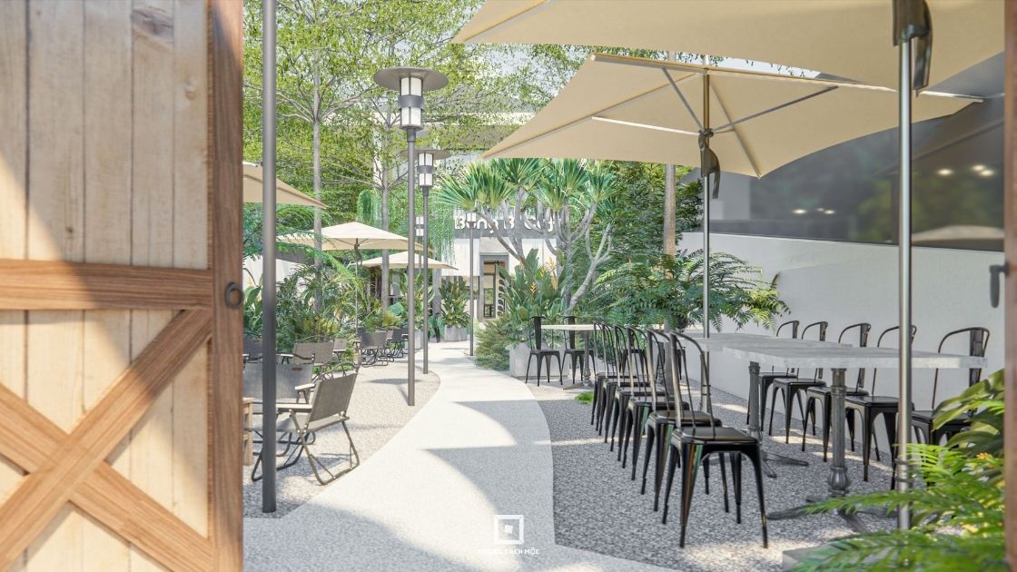 Thiết kế không gian sân vườn 