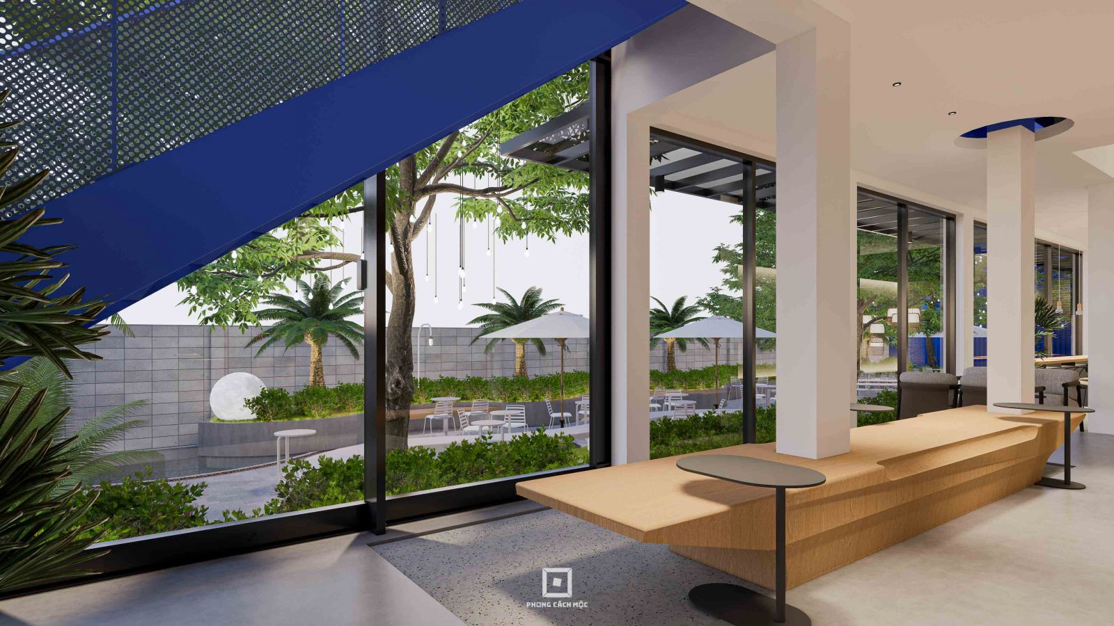 Khu cà phê trong nhà