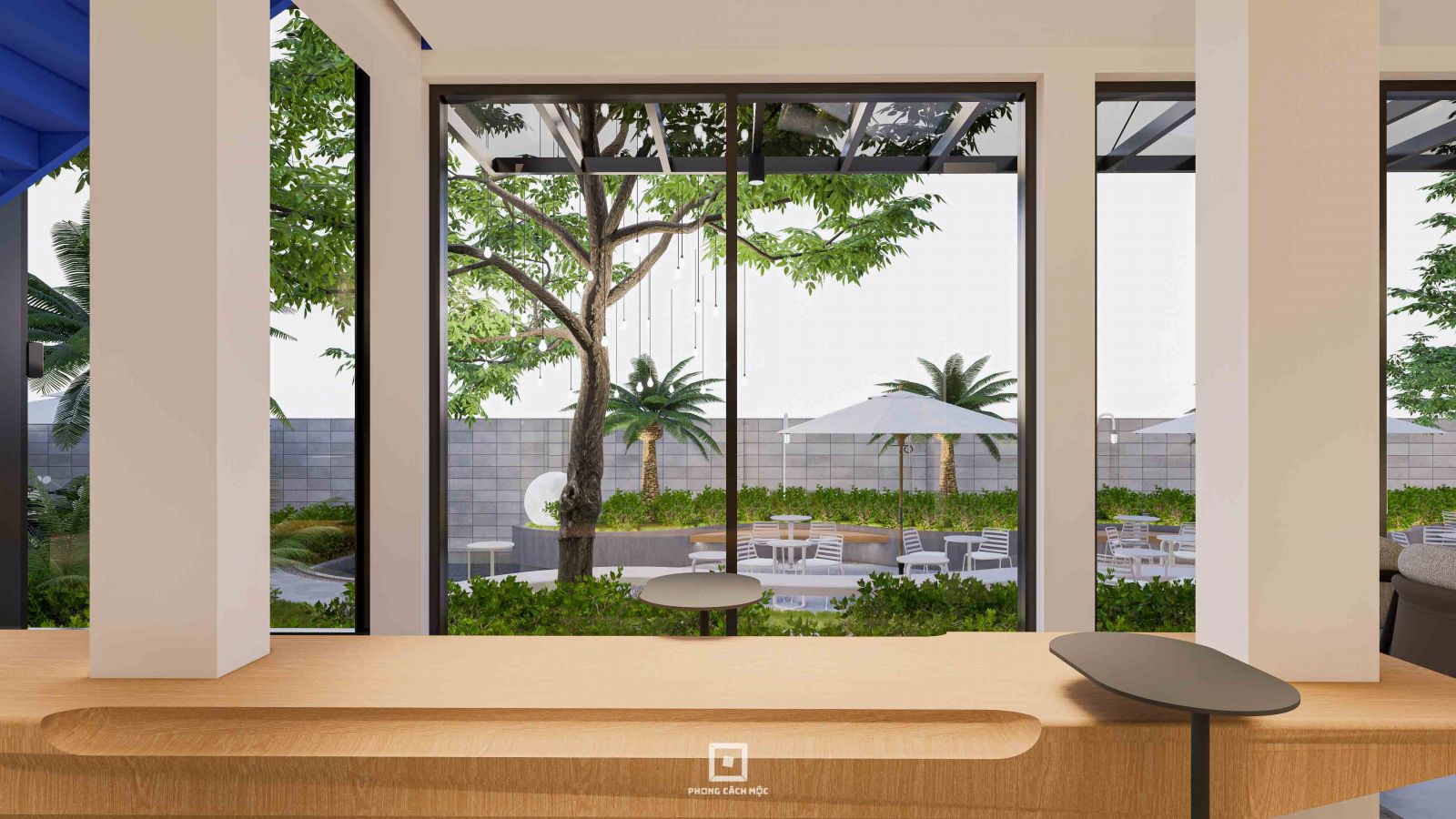 Khu cà phê trong nhà