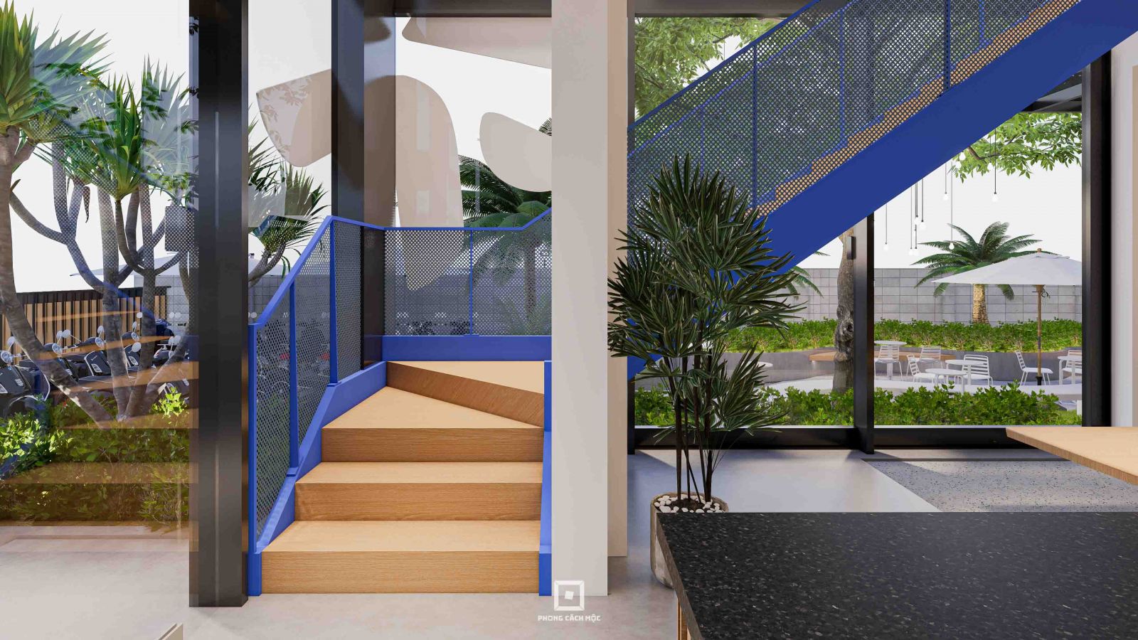 Khu cà phê trong nhà