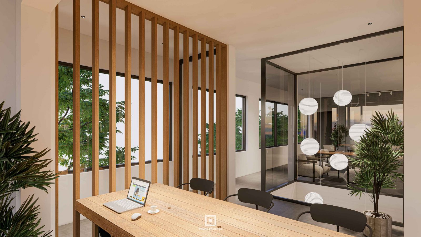 Khu cà phê trong nhà