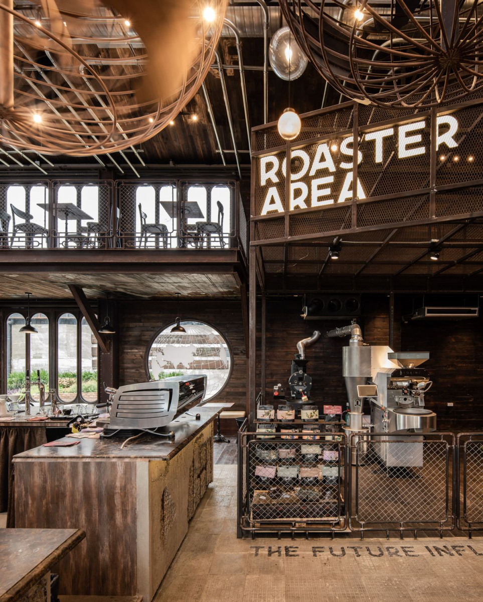 Yếu tố không gian trong thiết kế Roastery Coffee