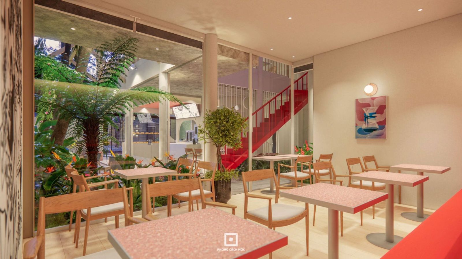 thiết kế thi công Hola Coffee & Cakes