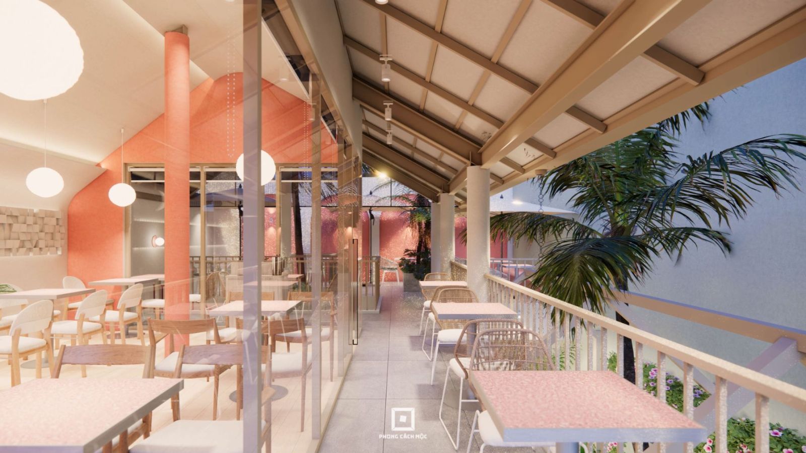 thiết kế thi công Hola Coffee & Cakes