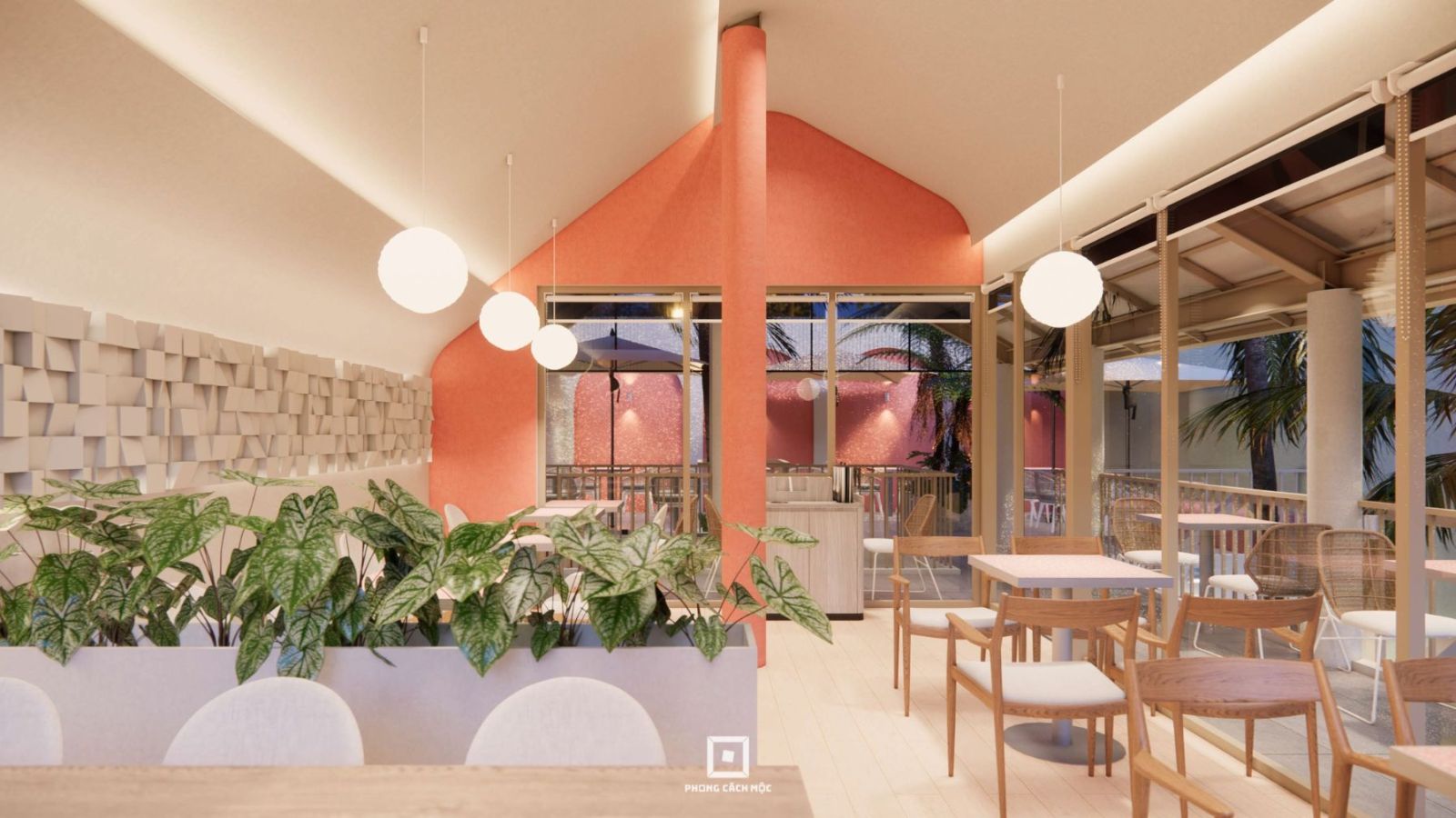 thiết kế thi công Hola Coffee & Cakes