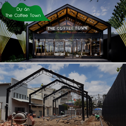 thi công dự án the coffee town tại quận 7 tphcm
