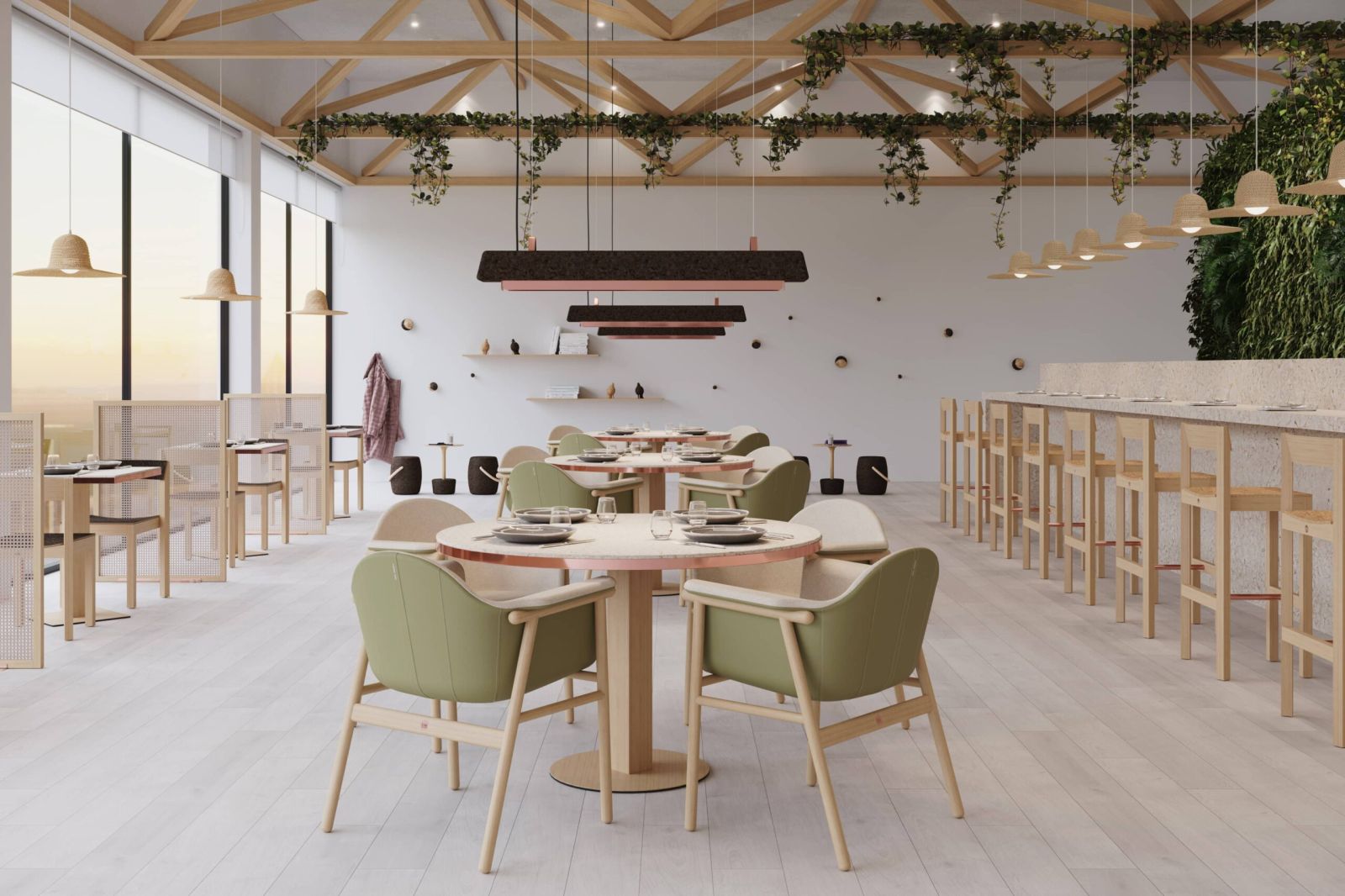 Ứng Dụng Vật Liệu Bền Vững Trong Thiết Kế Thi Công Nhà Hàng, Quán Cafe