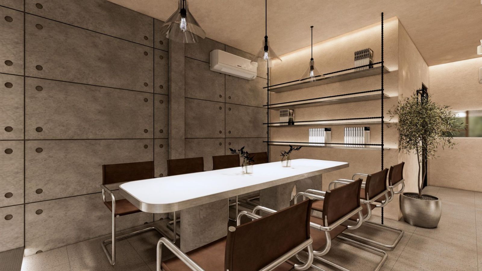 Thiết kế không gian cafe lầu 1